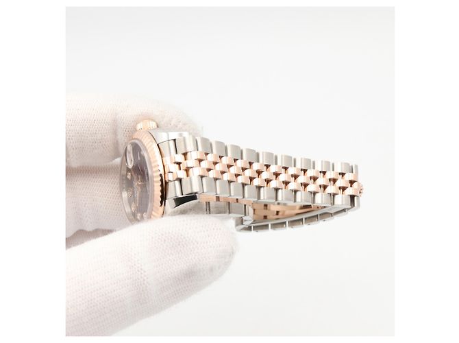 Orologio da polso Rolex Datejust in oro rosa 18K e acciaio inossidabile - vista 8