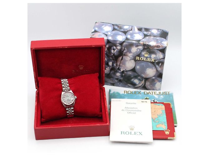 Relógio Rolex Datejust 10P Ruby - vista 11