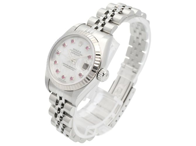 Relógio Rolex Datejust 10P Ruby - vista 2