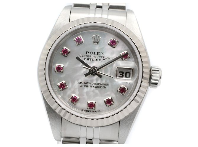 Relógio Rolex Datejust 10P Ruby - vista 3