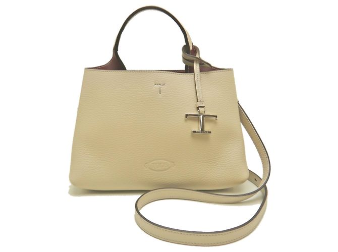 Borsa a mano Tod's T-Timeless Micro Marrone - vista 2
