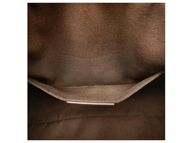 Borsa a tracolla Gucci in tela GG Supreme e pelle Marrone - vista 20