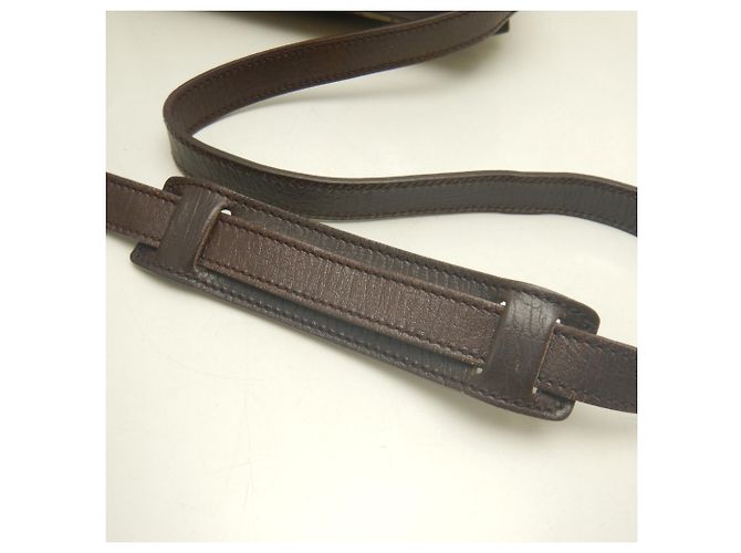 Borsa a tracolla Gucci in tela GG Supreme e pelle Marrone - vista 8