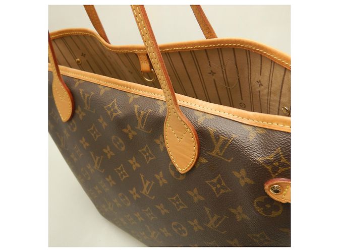 Louis Vuitton Monogram Neverfull MM Tote Bag Braun - Ansicht 14