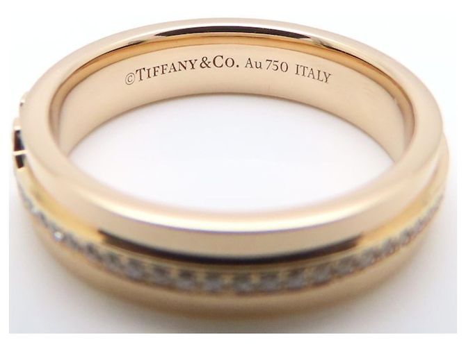 Autre Marque Anello Tiffany & Co. T Narrow in oro rosa 18K - vista 5
