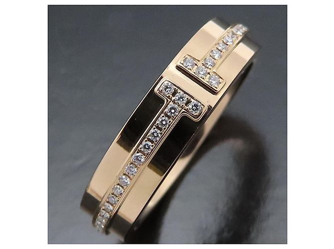 Autre Marque Anello Tiffany & Co. T Narrow in oro rosa 18K - vista 6