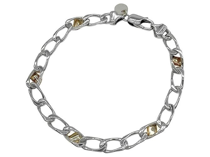 Autre Marque Bracciale con charm Tiffany & Co. in oro 18K e argento - vista 2