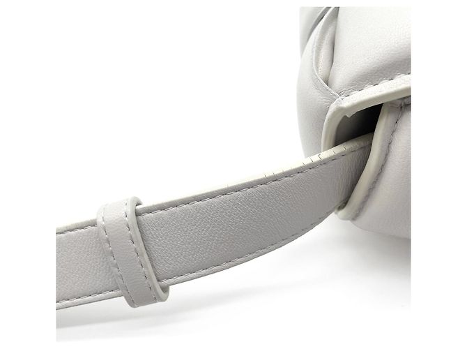 Borsa a tracolla Padded Cassette Bottega Veneta Bianco D'oro - vista 15
