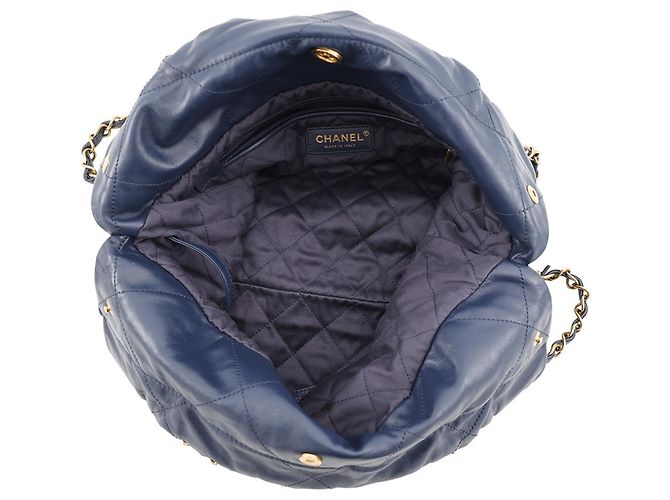 Chanel 22 Matelassé Small Handtasche Marineblau - Ansicht 5