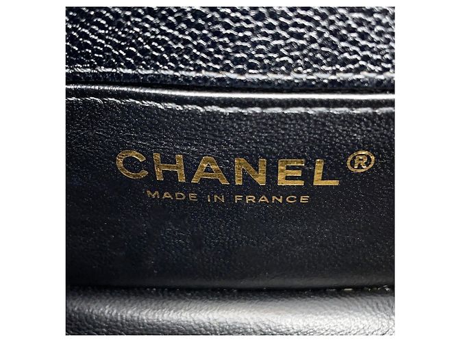 Borsa Chanel Boy Chevron in pelle caviar Nero - vista 16