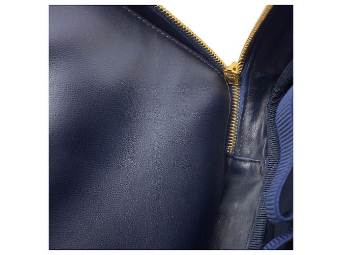 Vanity Borsa Chanel Coco Mark in denim blu - vista 13