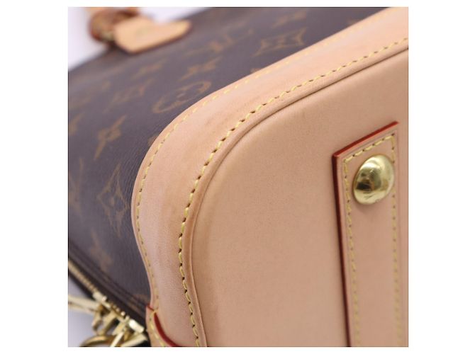 Borsa Louis Vuitton Monogram Alma PM Marrone Beige - vista 10