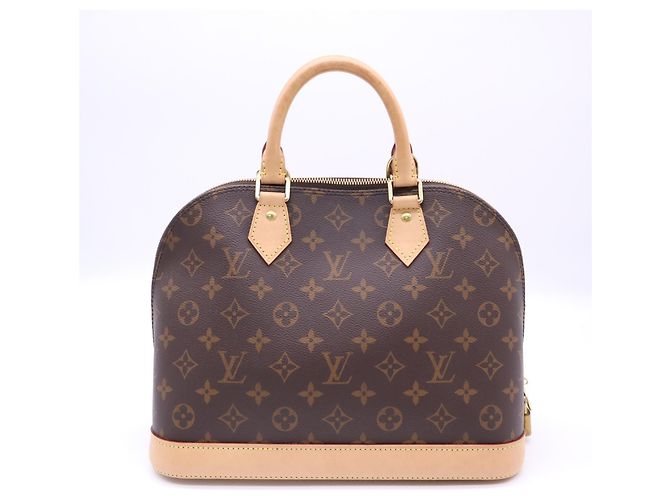 Borsa Louis Vuitton Monogram Alma PM Marrone Beige - vista 2