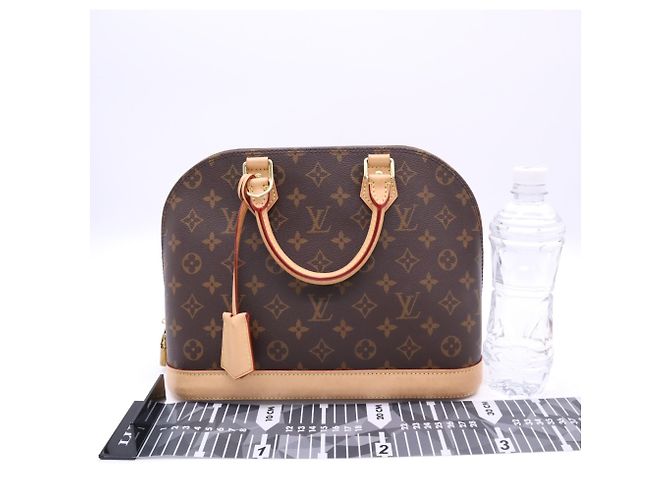 Borsa Louis Vuitton Monogram Alma PM Marrone Beige - vista 3
