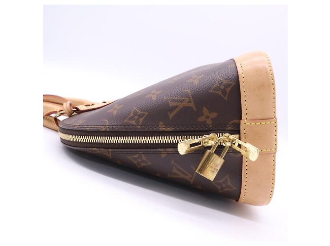 Borsa Louis Vuitton Monogram Alma PM Marrone Beige - vista 5