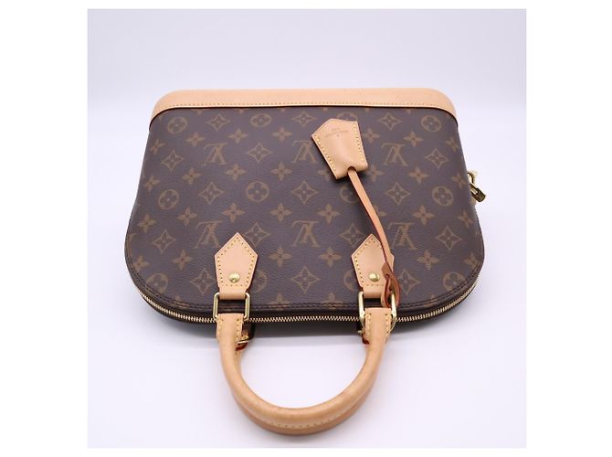 Borsa Louis Vuitton Monogram Alma PM Marrone Beige - vista 8