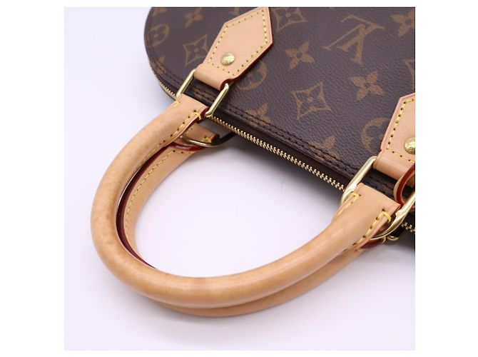 Borsa Louis Vuitton Monogram Alma PM Marrone Beige - vista 9