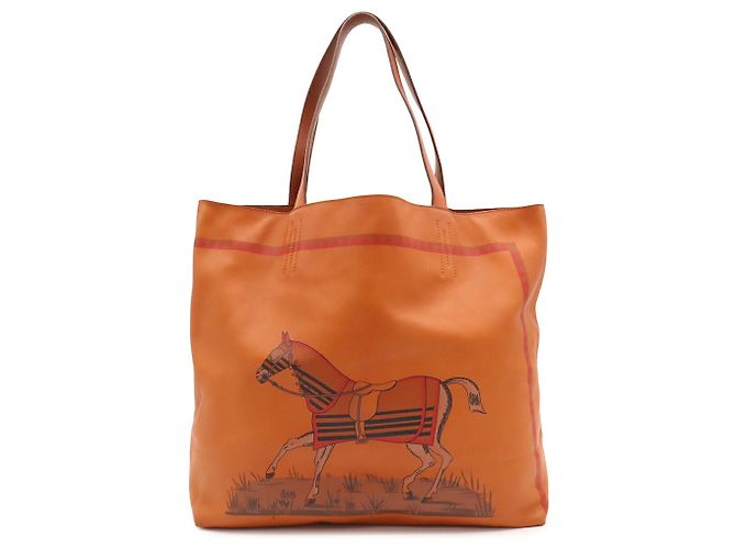 Hermès Borsa Tote HERMES Double Sens 36 Marrone Multicolore - vista 2