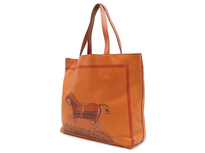 Hermès Borsa Tote HERMES Double Sens 36 Marrone Multicolore - vista 3