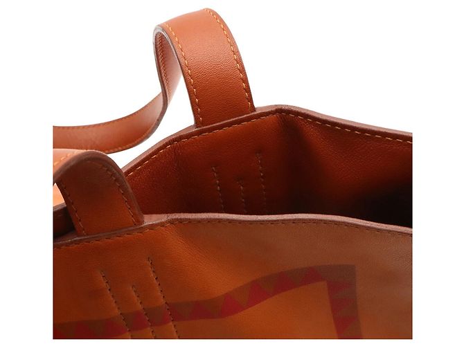 Hermès Borsa Tote HERMES Double Sens 36 Marrone Multicolore - vista 7