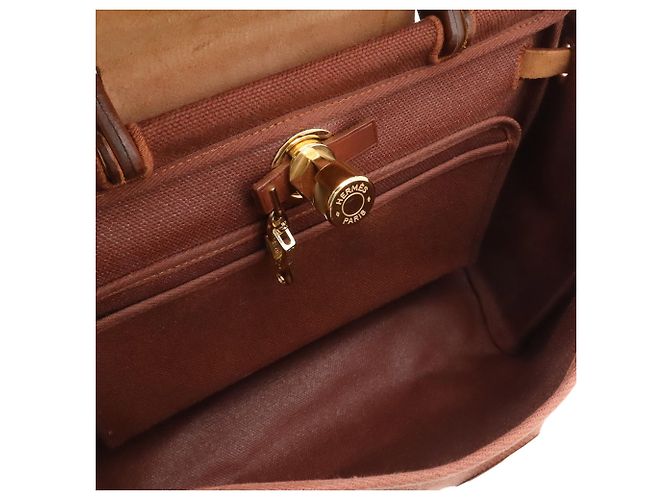 Hermès HERMES Borsa a mano/Borsa a tracolla Herbag PM Marrone - vista 7