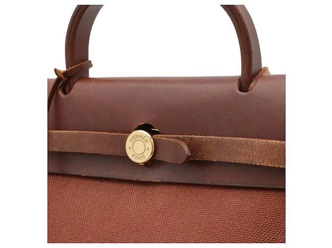 Hermès HERMES Borsa a mano/Borsa a tracolla Herbag PM Marrone - vista 8
