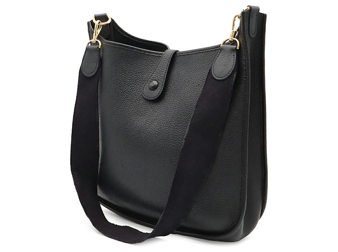 Hermès Borsa a tracolla Hermes Evelyne I GM in pelle Togo nera Nero - vista 3