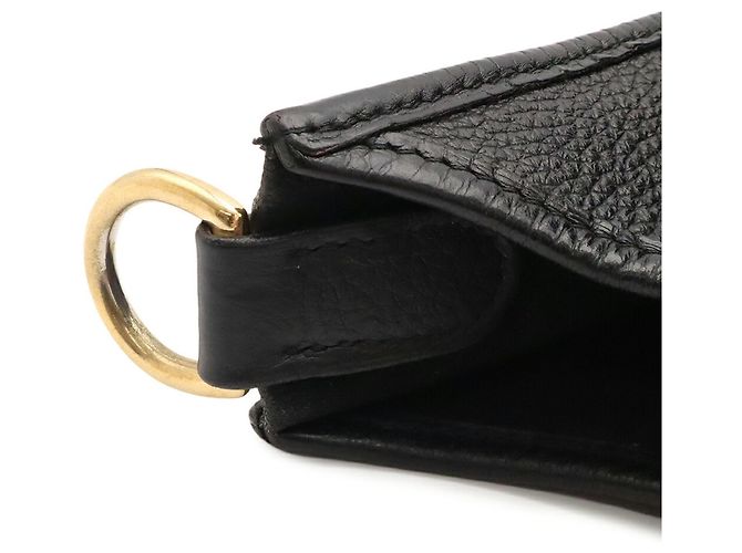 Hermès Borsa a tracolla Hermes Evelyne I GM in pelle Togo nera Nero - vista 7