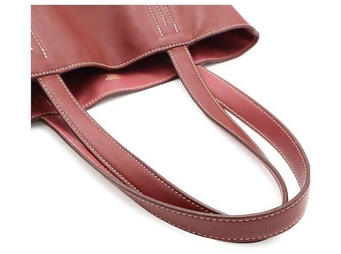Hermès Borsa Tote Hermes Double Sens 28 Marrone Rosso - vista 5
