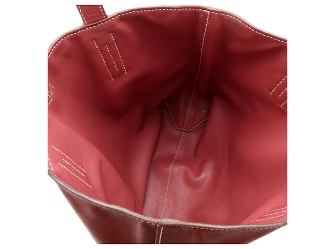 Hermès Borsa Tote Hermes Double Sens 28 Marrone Rosso - vista 8