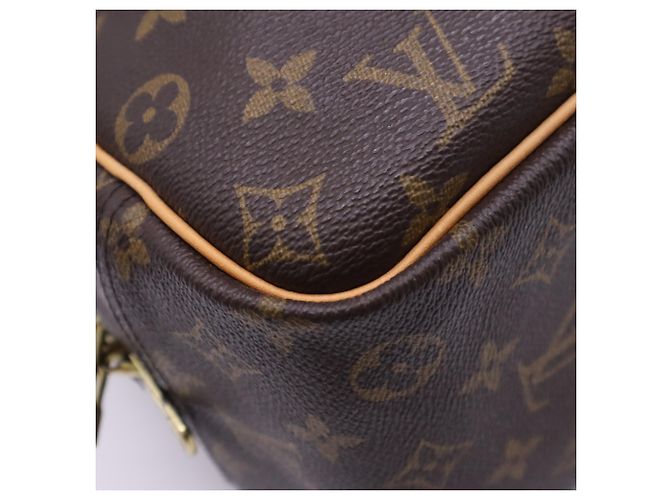 Bolso Louis Vuitton Monogram Deauville Castaño Beige - vista 10