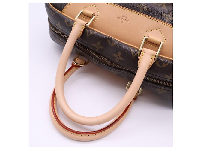 Bolso Louis Vuitton Monogram Deauville Castaño Beige - vista 9
