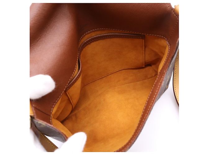 Borsa a tracolla Louis Vuitton Monogram Musette Tango Marrone Beige - vista 15