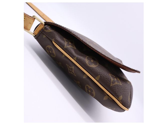 Borsa a tracolla Louis Vuitton Monogram Musette Tango Marrone Beige - vista 5