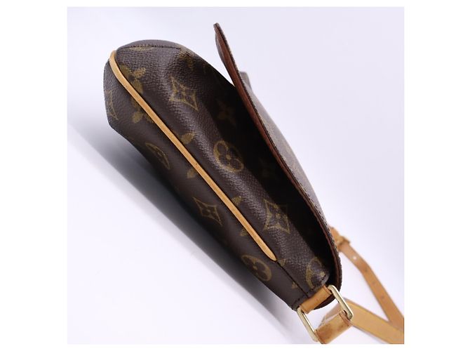 Borsa a tracolla Louis Vuitton Monogram Musette Tango Marrone Beige - vista 6