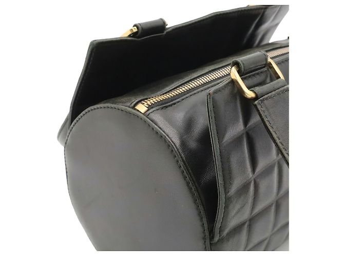 Sac à main Chanel Chocolate Bar Coco Mark Noir - vue 6