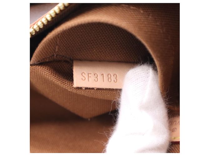 Borsa a tracolla Louis Vuitton Monogram Odeon PM Marrone Beige - vista 18