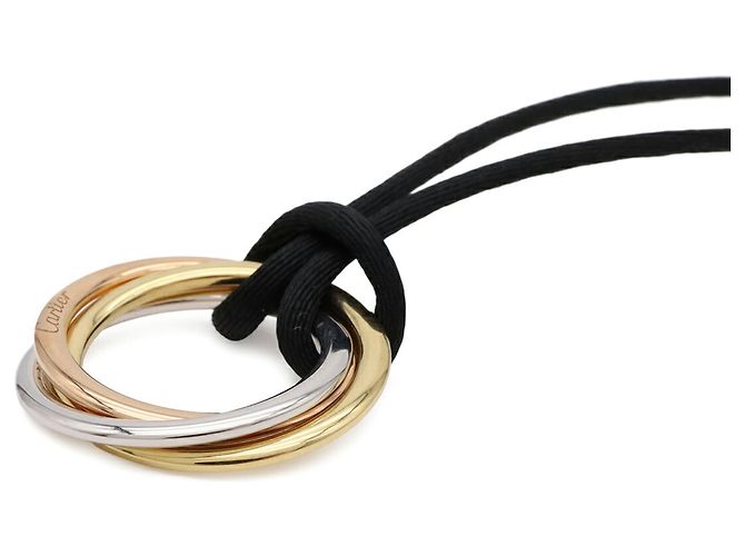 Cartier Trinity Halskette Schwarz Golden - Ansicht 4