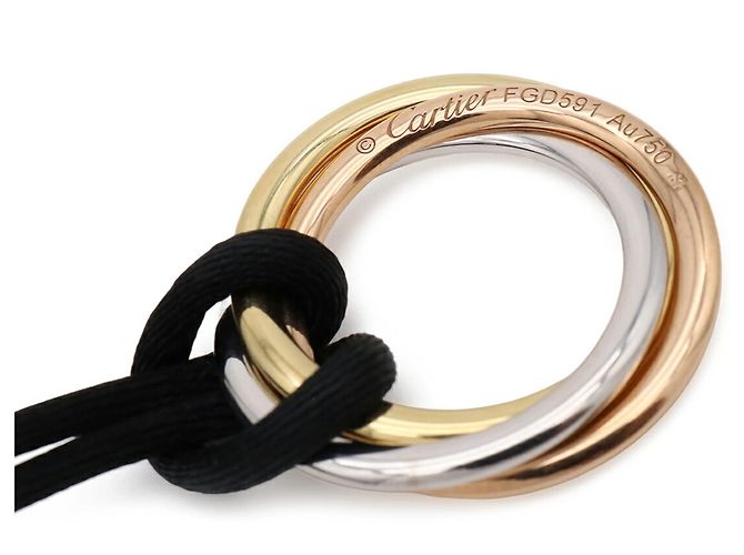 Cartier Trinity Halskette Schwarz Golden - Ansicht 5