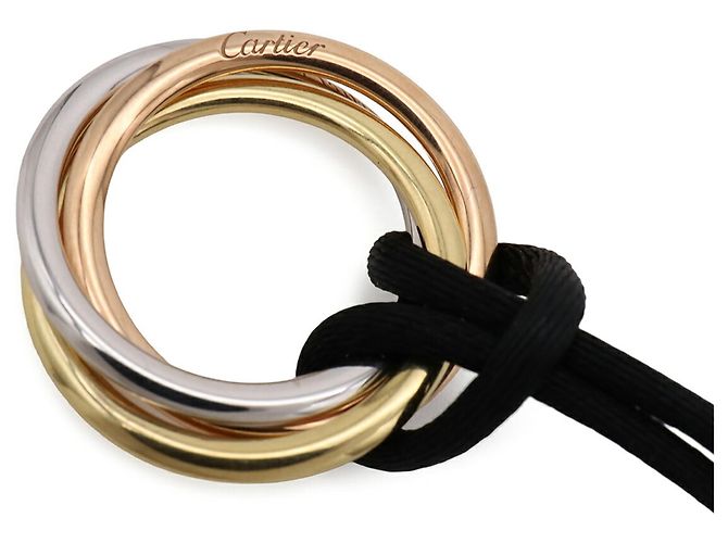 Cartier Trinity Halskette Schwarz Golden - Ansicht 6