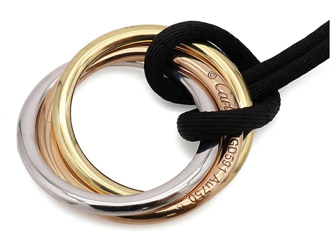 Cartier Trinity Halskette Schwarz Golden - Ansicht 7
