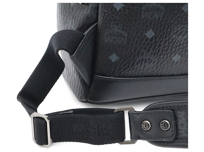 Mochila MCM Stark Visetos Glam Negro - vista 6