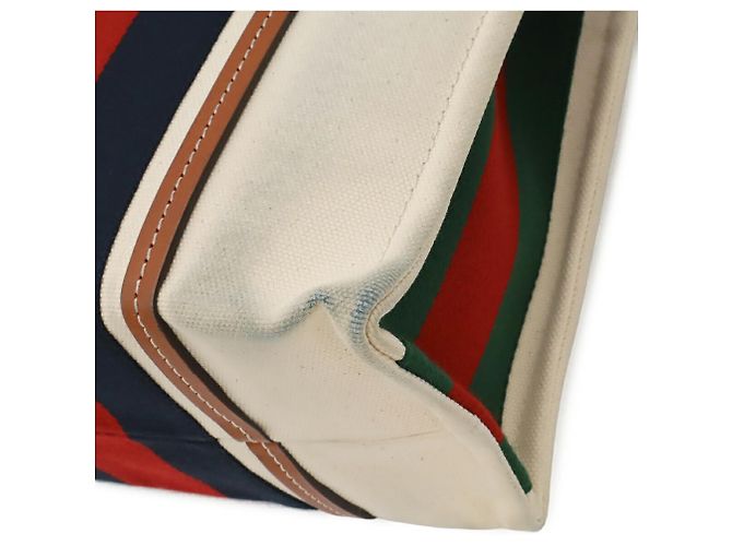 Borsa Tote e a Tracolla Gucci Interlocking G Web Stripe Marrone Rosso Verde Blu navy - vista 4