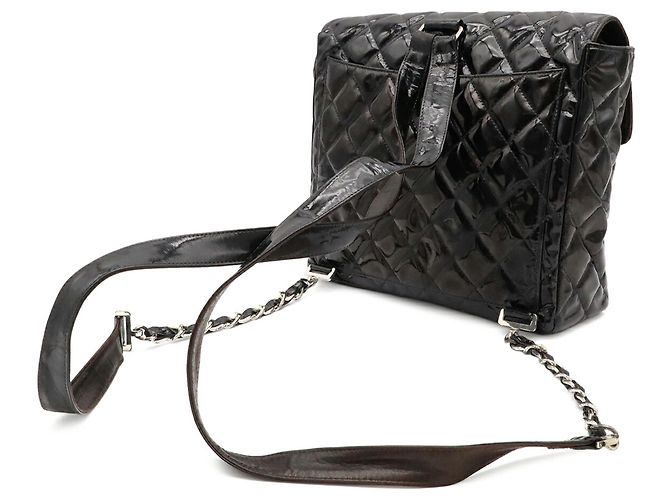 Zaino Chanel Matelassé Coco Mark Nero - vista 3