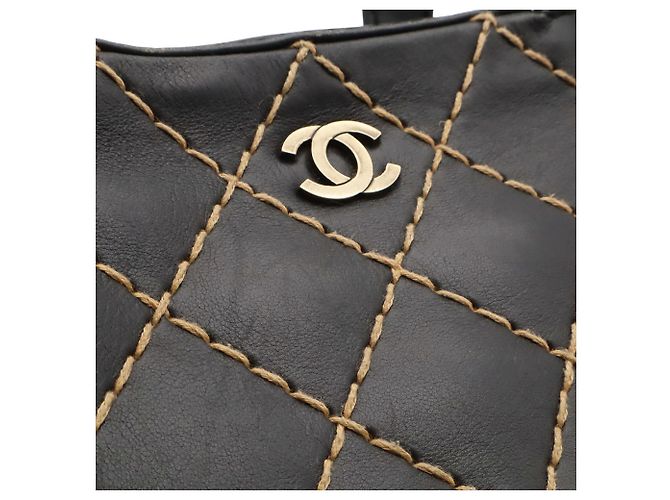 Bolso Tote Chanel Wild Stitch Coco Mark Negro - vista 10