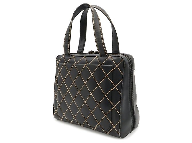 Bolso Tote Chanel Wild Stitch Coco Mark Negro - vista 3