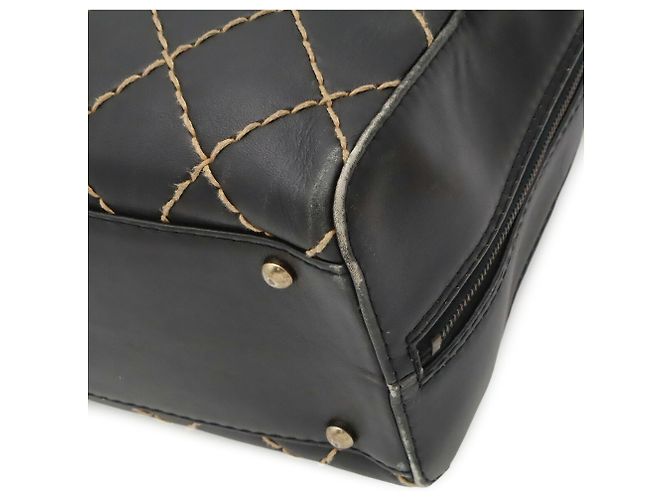 Bolso Tote Chanel Wild Stitch Coco Mark Negro - vista 4