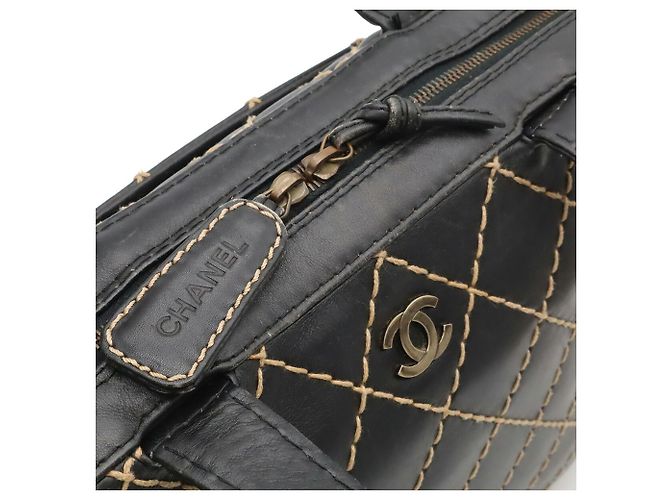 Bolso Tote Chanel Wild Stitch Coco Mark Negro - vista 6