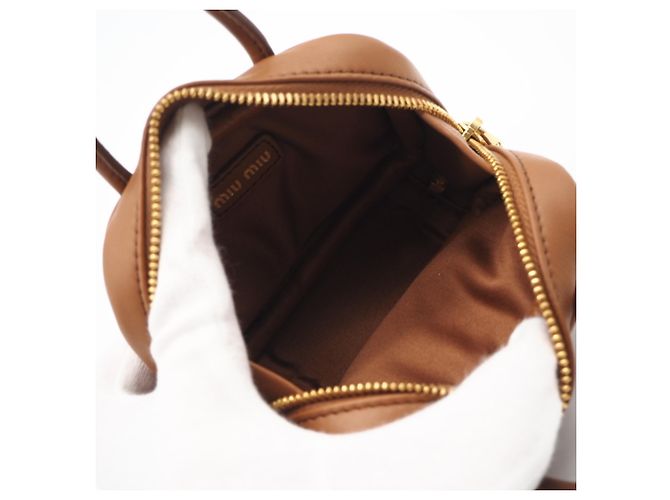 Miu Miu MIUMIU Logo Bag Charm Braun - Ansicht 12