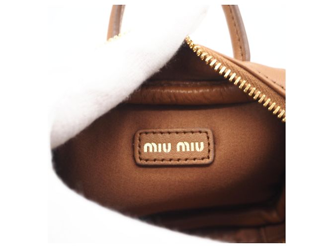 Miu Miu MIUMIU Logo Bag Charm Braun - Ansicht 13